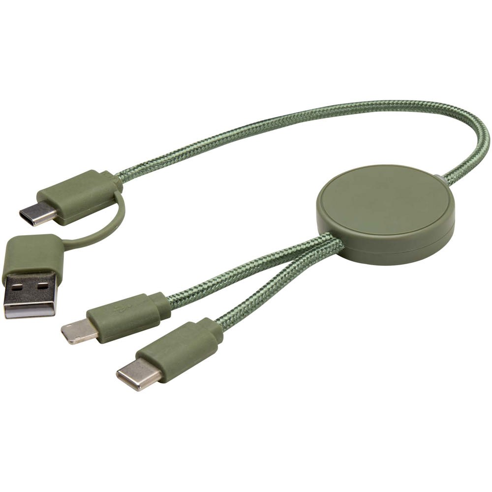Citala 5-in-1 30 cm datasynchronisatie- en 27 W snellaadkabel van gerecycled plastic