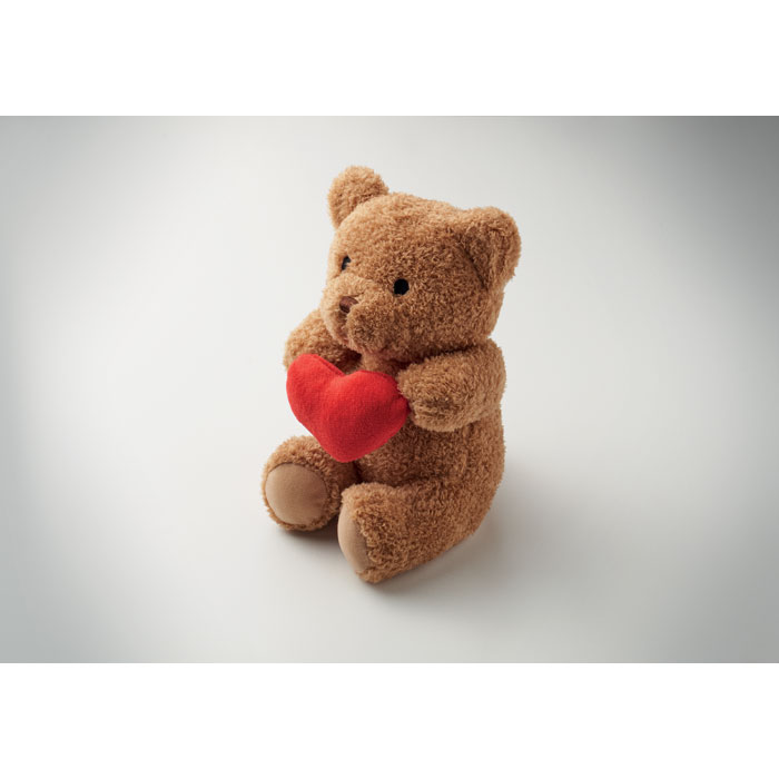 SNUGGLE - Pluche teddybeer met hart 23cm