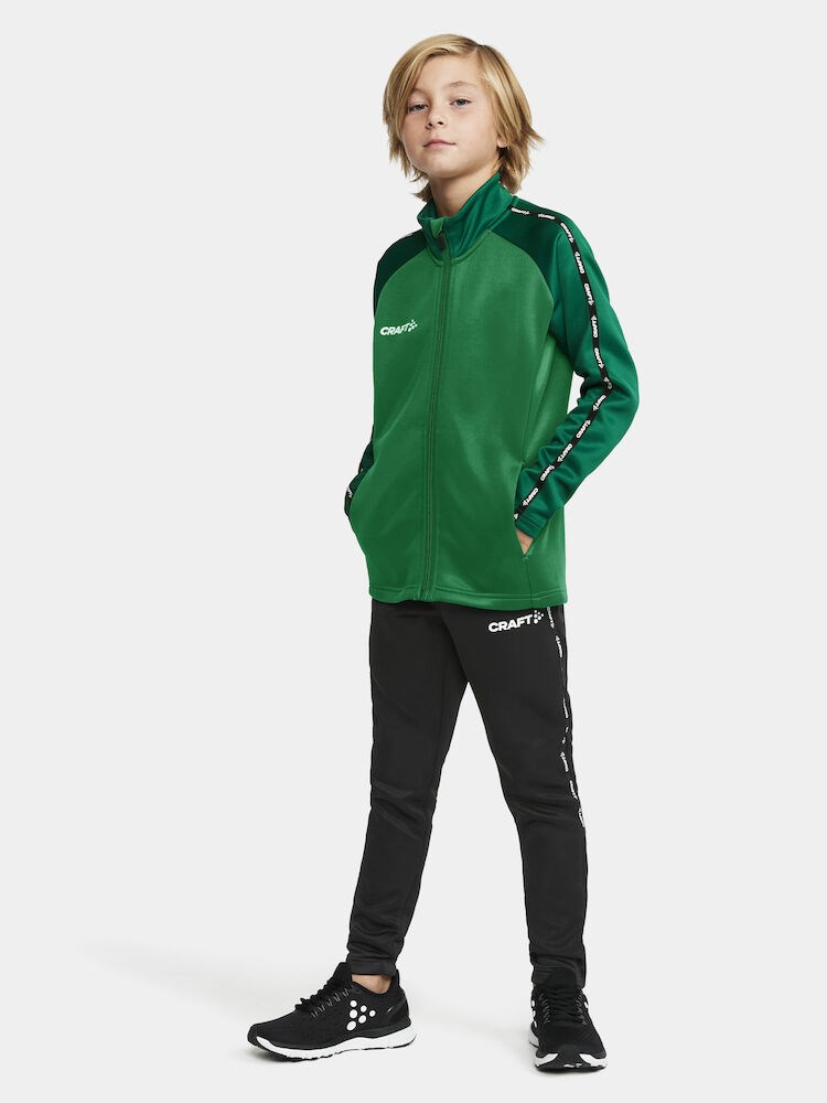 Craft - Squad 2.0 Full Zip Jr Team Green-Ivy 122/128