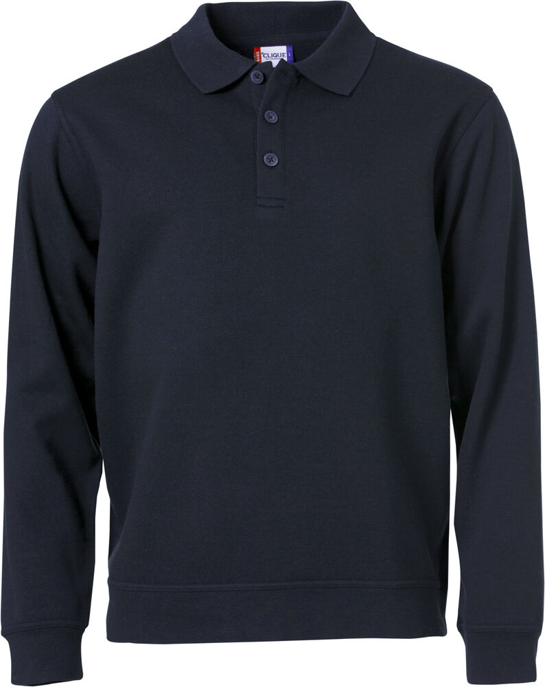Clique - Basic Polo Sweater - dark navy