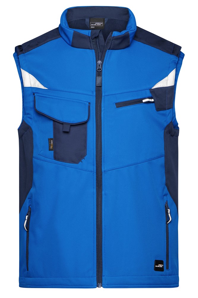 Workwear Softshell Vest - STRONG - - Royal/navy (ca. Pantone 285C
296C)