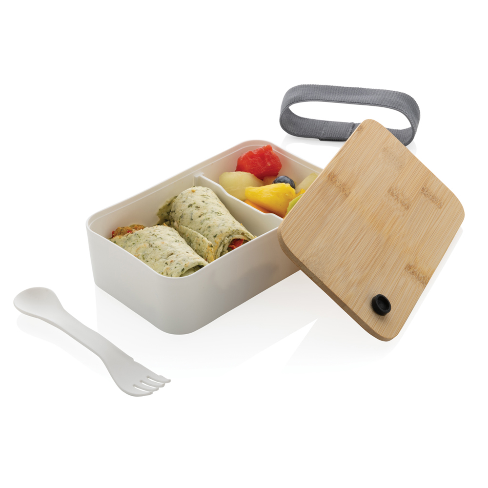 PP lunchbox met bamboe deksel