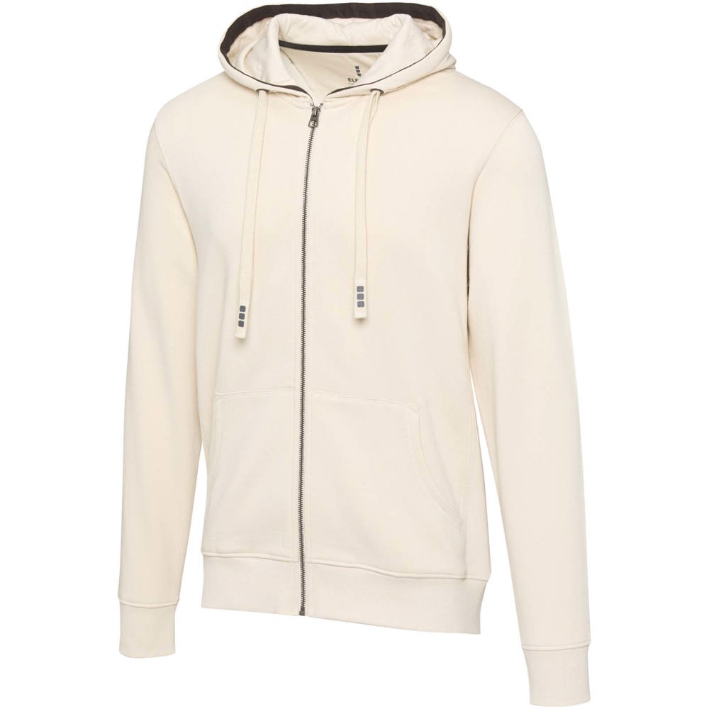 Arora heren hoodie met ritssluiting - Zandsteen