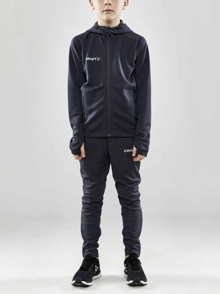 Craft - Evolve Hood Jacket Jr Asphalt 146/152