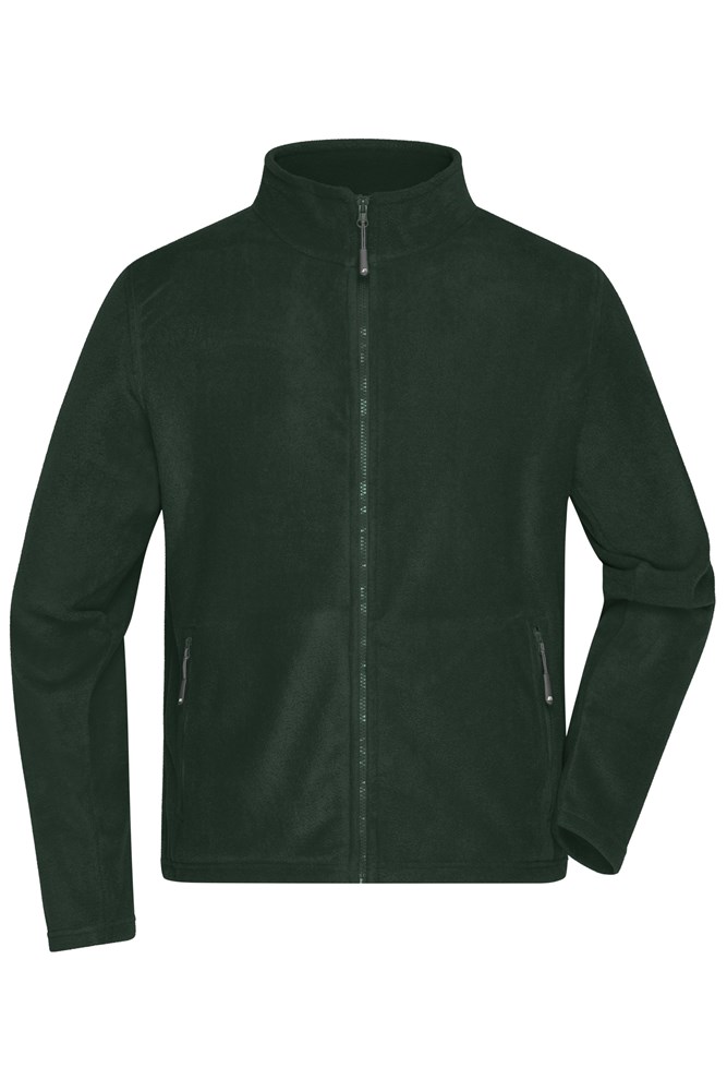Men's Fleece Jacket - Donkergroen (ca. Pantone 343C)