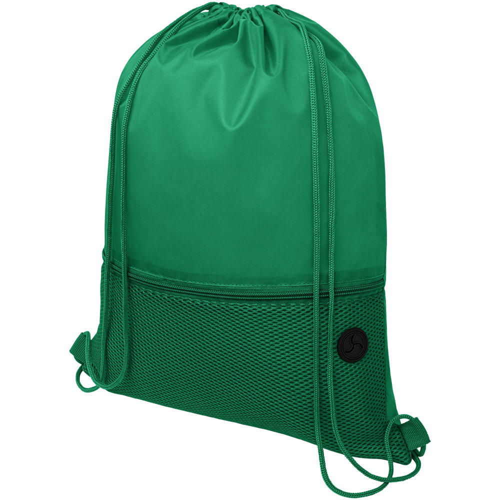 Oriole mesh rugzak met trekkoordsluiting 5L - Groen
