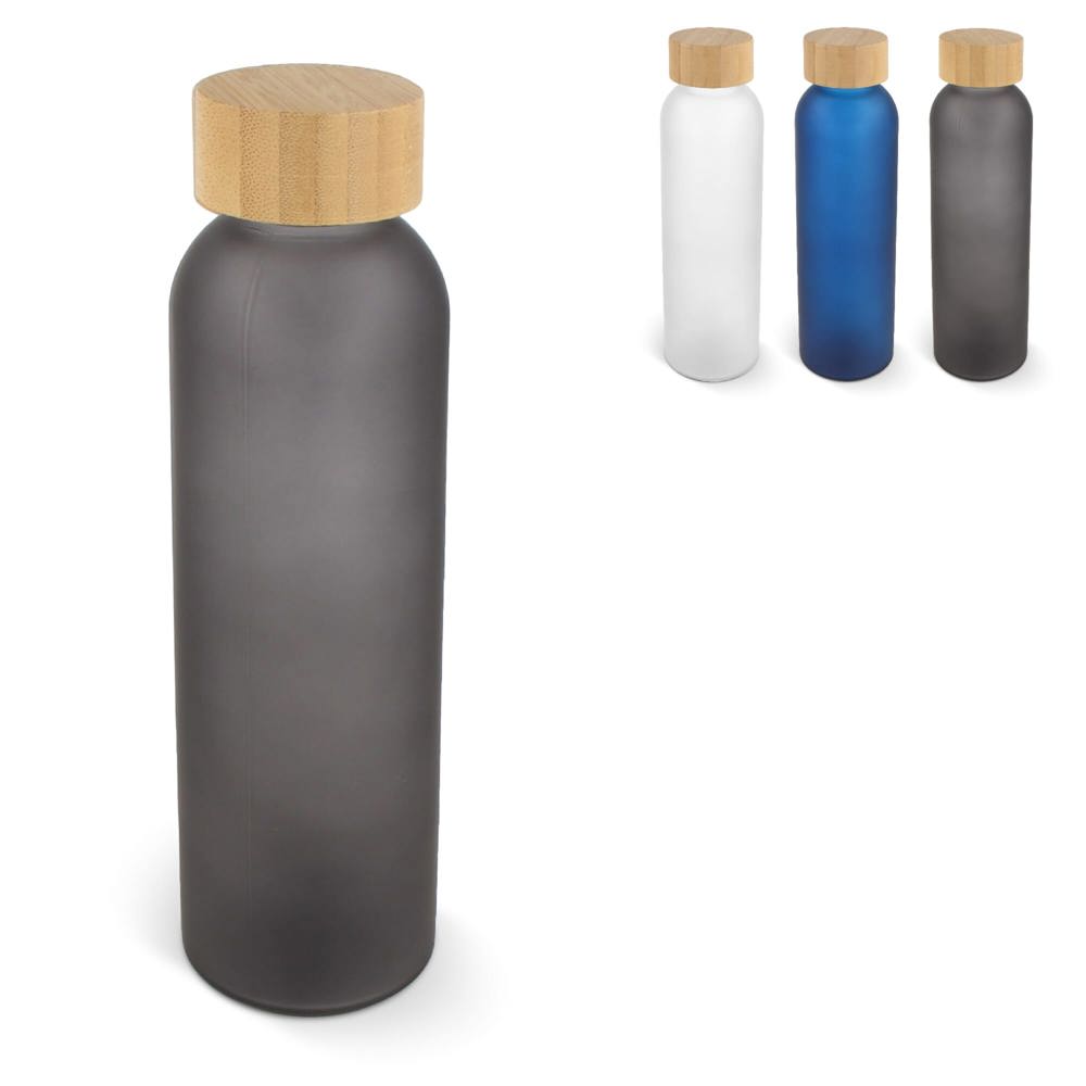 Waterfles glas &amp; bamboe 500ml