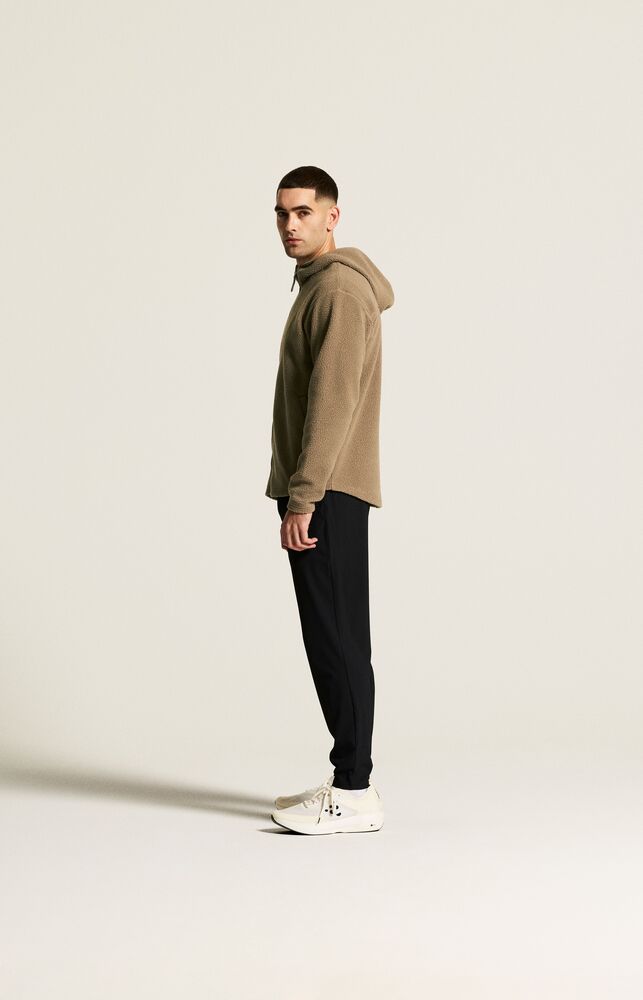 Craft - Join Pile Fleece FZ Hood M Taupe 4XL