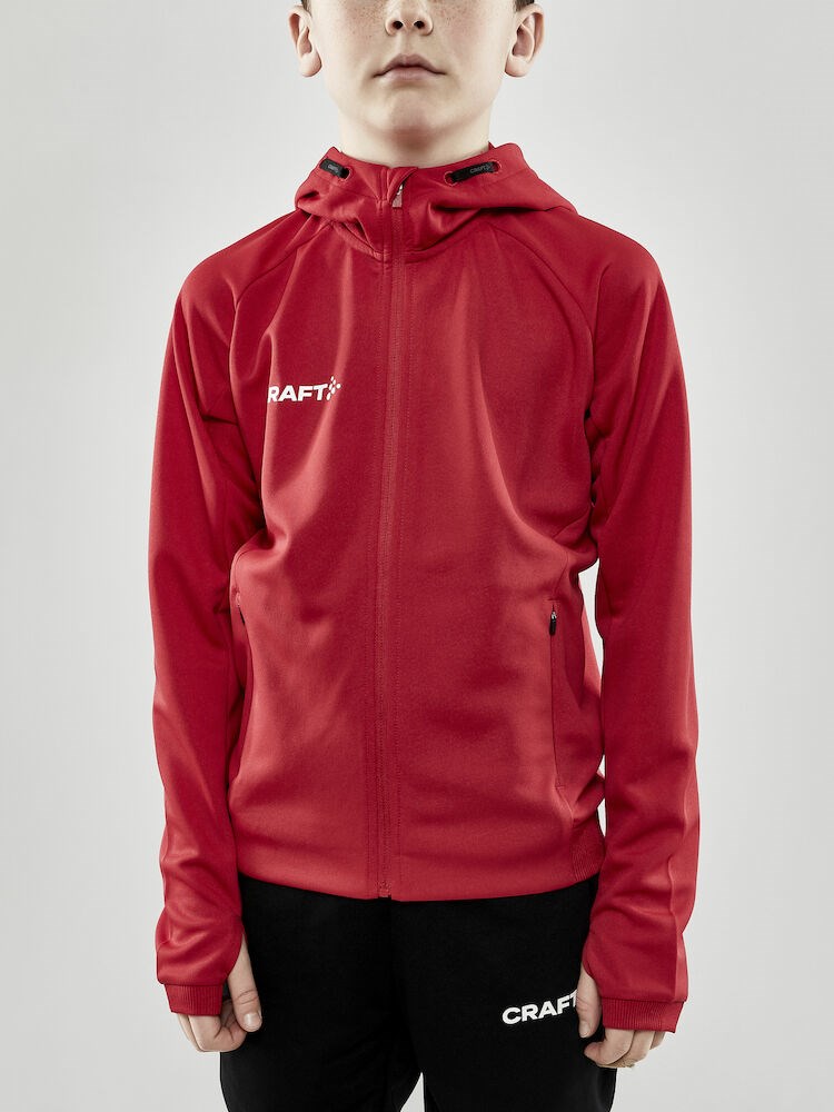 Craft - Evolve Hood Jacket Jr Bright Red 158/164