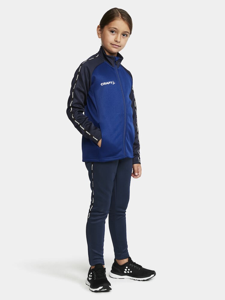 Craft - Squad 2.0 Full Zip Jr Club Cobolt-Navy 110/116