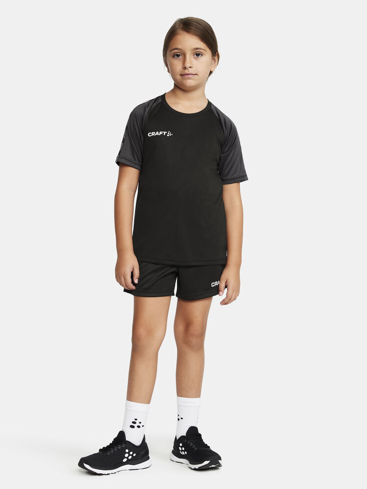 Craft - Squad Go Contrast Jersey Jr Black-Granite 122/128