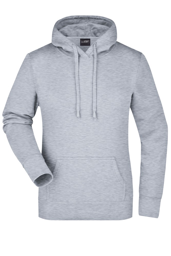 Ladies' Hooded Sweat - Heather-grijs (ca. Pantone 442C)