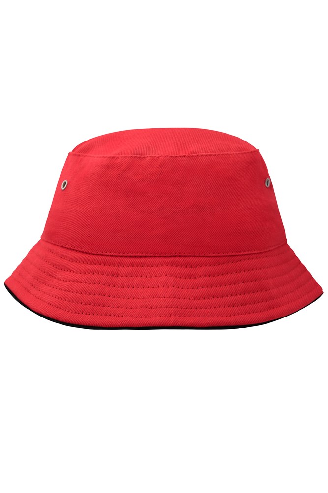 Fisherman Piping Hat for Kids - Rood/zwart (ca. Pantone 193C
blackC)