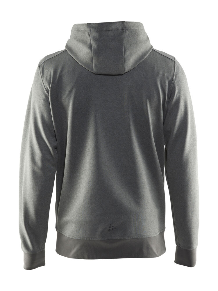 Craft - Noble Full Zip Hood M Darkgrey melange 4XL