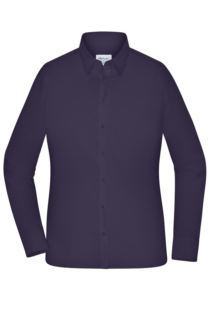 Ladies' Shirt - MODERN FIT - - Diep-paars (ca. Pantone P 101-16 C)