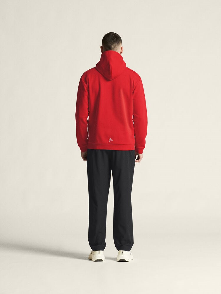 Craft - Community 2.0 Logo FZ Hoodie M Bright red XXL