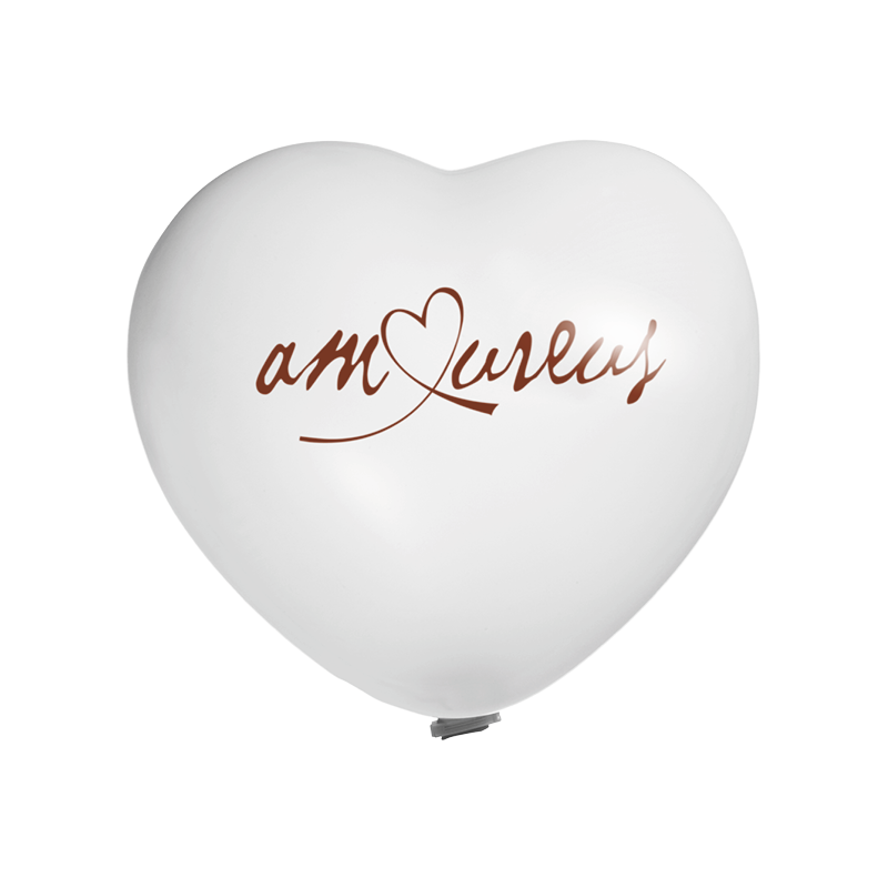 Reuzenballon hartvorm bedrukt Ø 65 cm 