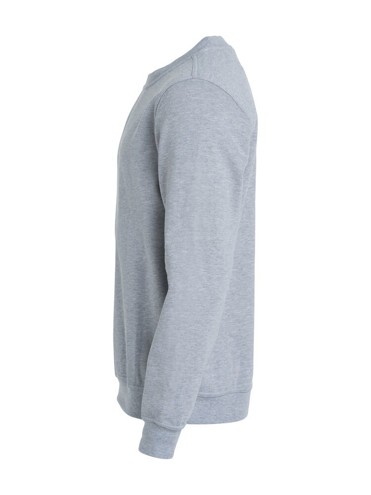 Clique - Basic Roundneck Junior Grijs-melange 140