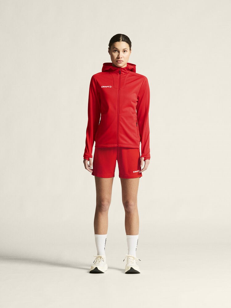 Craft - Evolve 2.0 Brushed Hood Jacket W Bright red XXL
