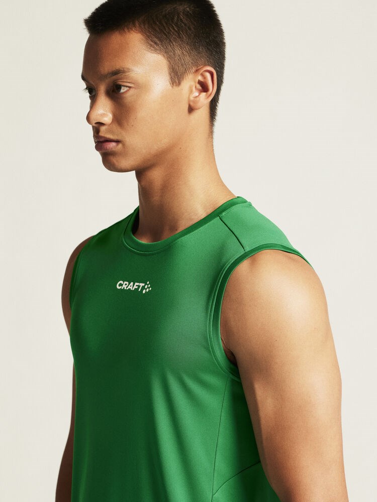 Craft - Rush 2.0 Singlet M Team Green L