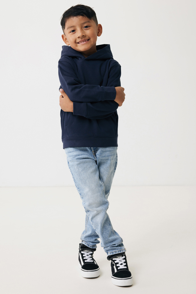 IQONIQ Yengo kids recycled katoen hoodie met steekzakken