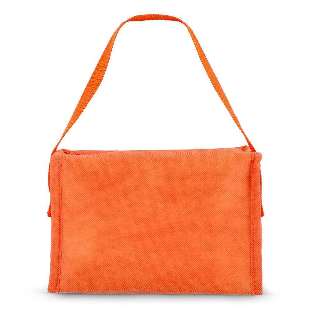 R-PET koeltas voor 6 blikjes, non-woven, 20 x 13 x 12,5 cm, 75 g/m²