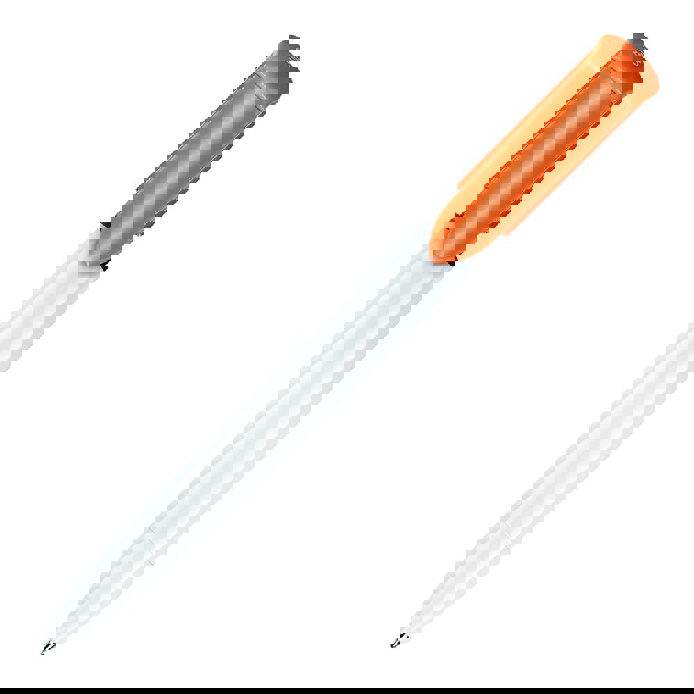 Balpen S40 Colour hardcolour - Wit / Oranje
