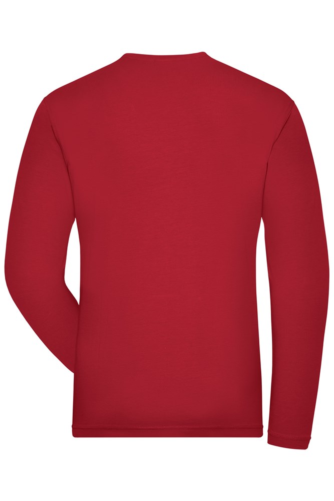 Men's BIO Stretch-Longsleeve Work - SOLID -   OCS Blended