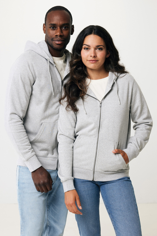 IQONIQ Abisko gerecycled katoen hoodie met rits