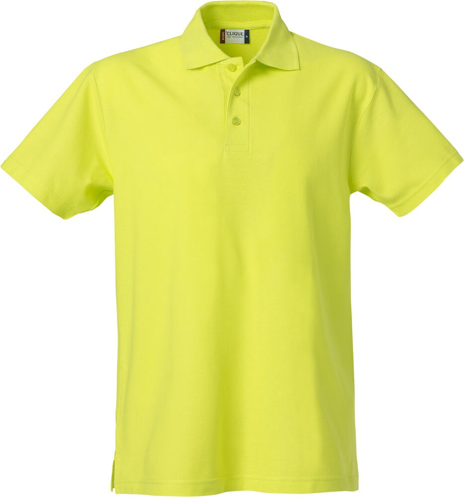 Clique - Basic Polo - Signaal-groen