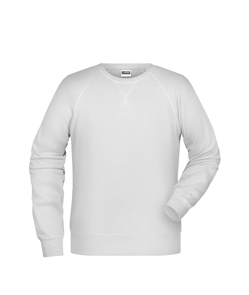 Men´s Sweat OCS Blended & RCS - Wit (ca. Pantone white)