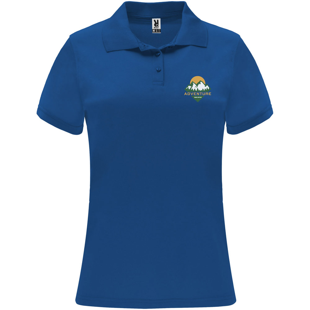 Monzha 150 g/m² sportpolo met korte mouwen voor dames