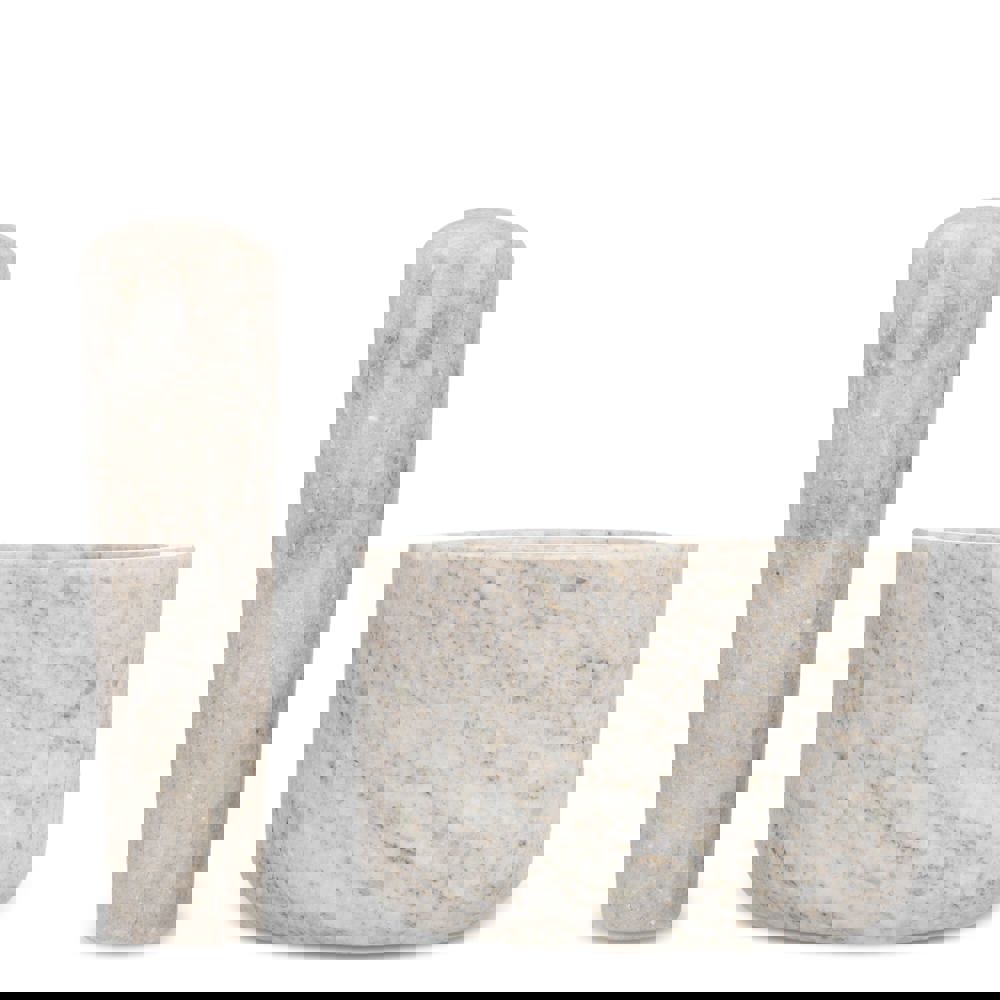 Sagaform Sten vijzel van travertijnmarmer