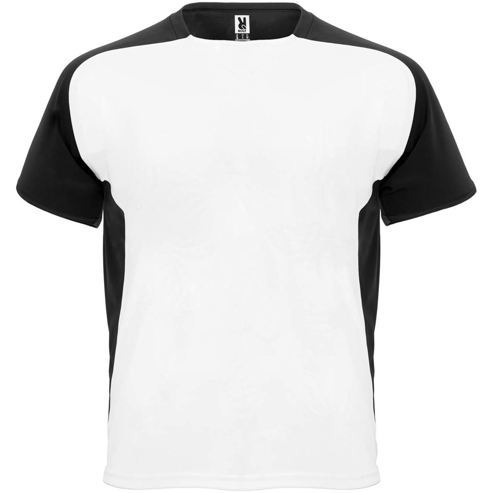 Bugatti unisex sportshirt met korte mouwen - Wit, Zwart