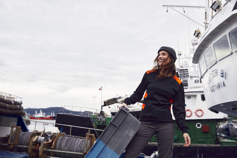 Clique - Ambition Roundneck Signaalgeel L