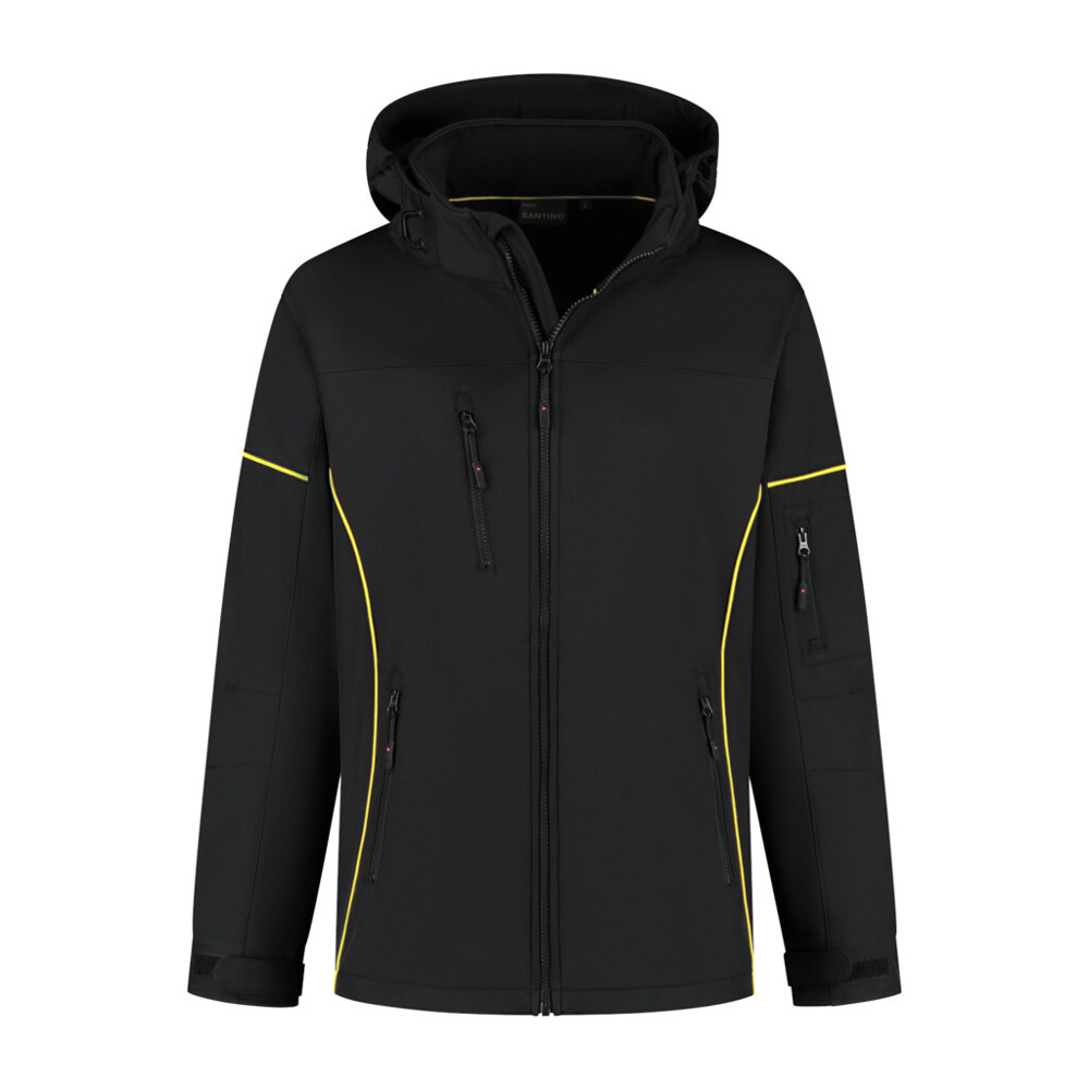 Santino Softshell Jacket Curtis - Black / Yellow