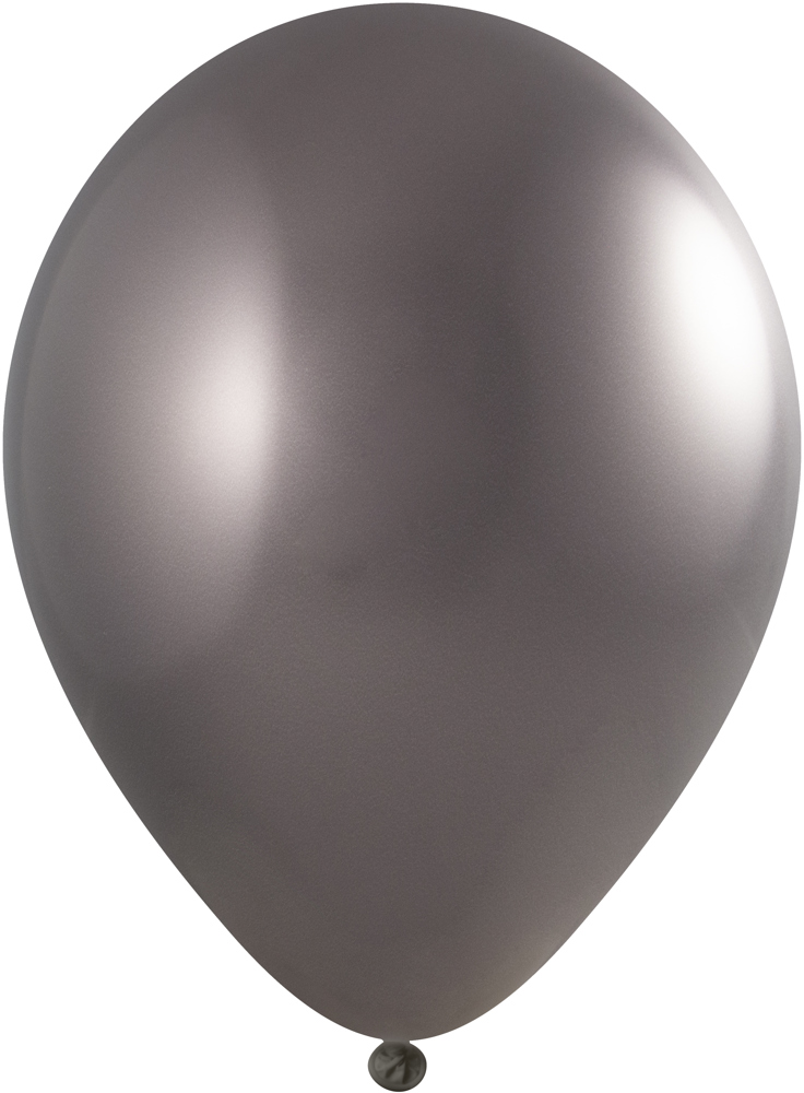 Ballonnen onbedrukt 90/100 cm - Ø 35 cm - 12 inch - Antractiet Chroom (4790) (± PMS 8503)