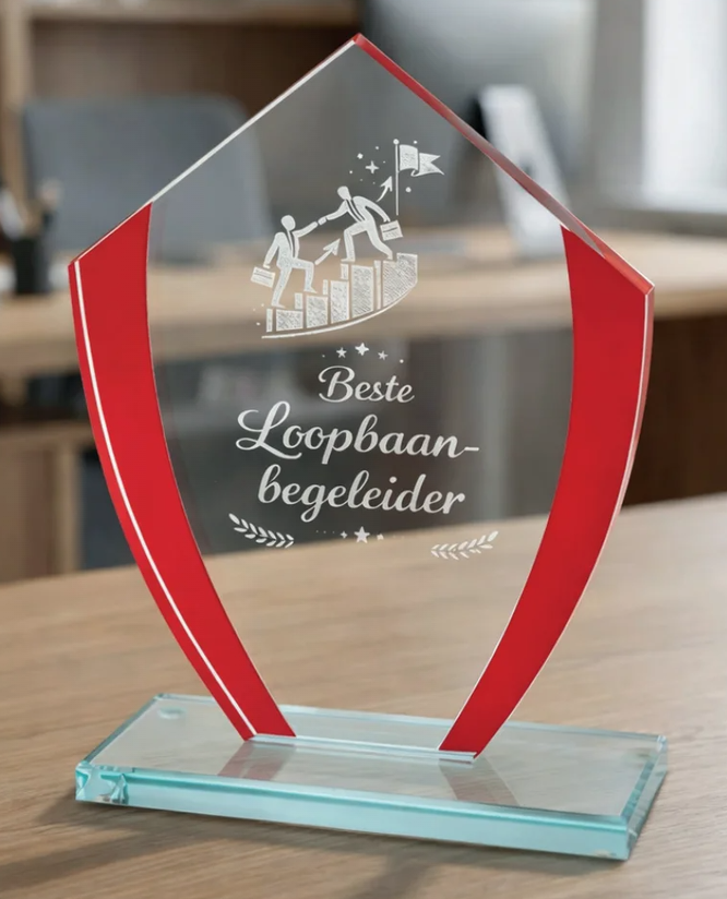 B-W341-343 awards van glas tot 20 cm hoog