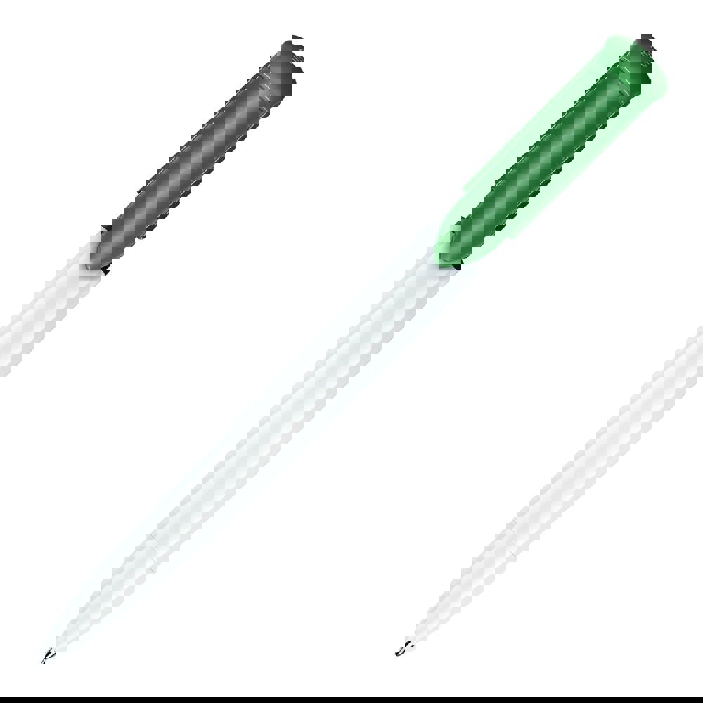 Balpen S40 Colour hardcolour - Wit / Groen