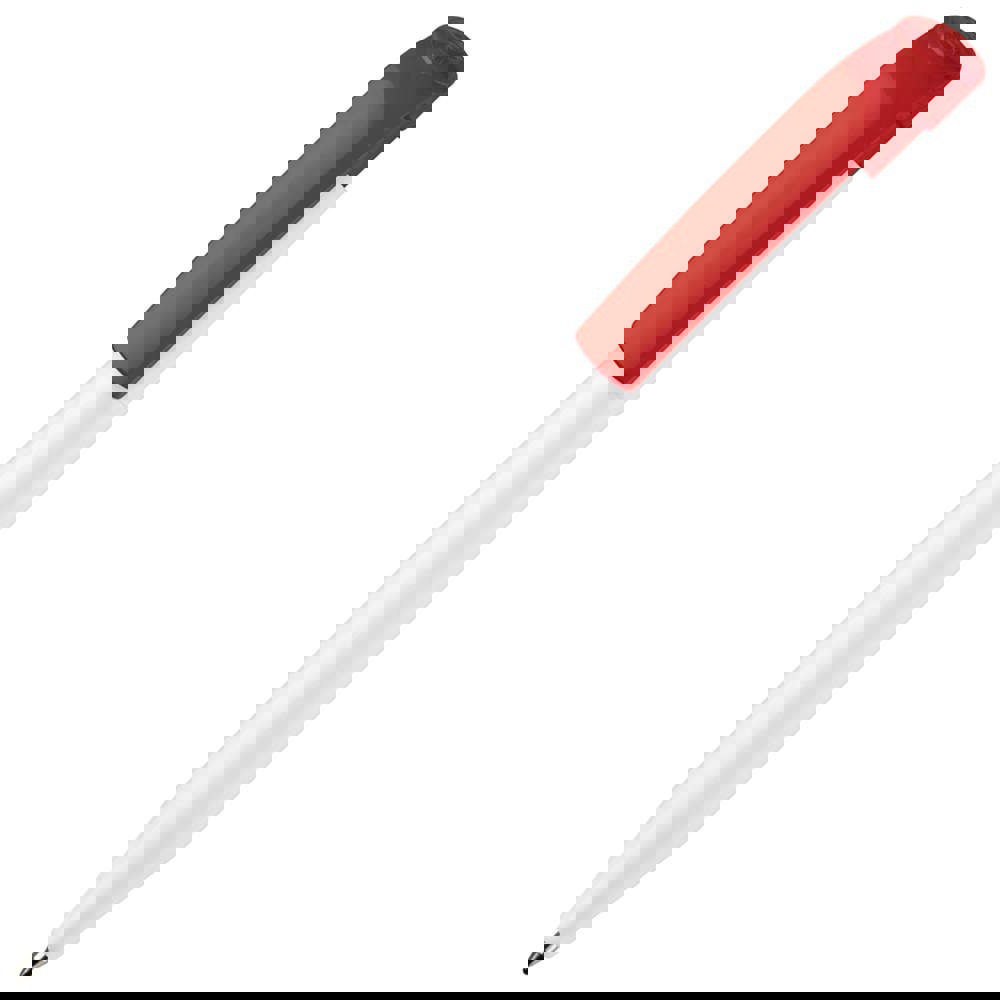 Balpen S45 hardcolour - Wit / Rood