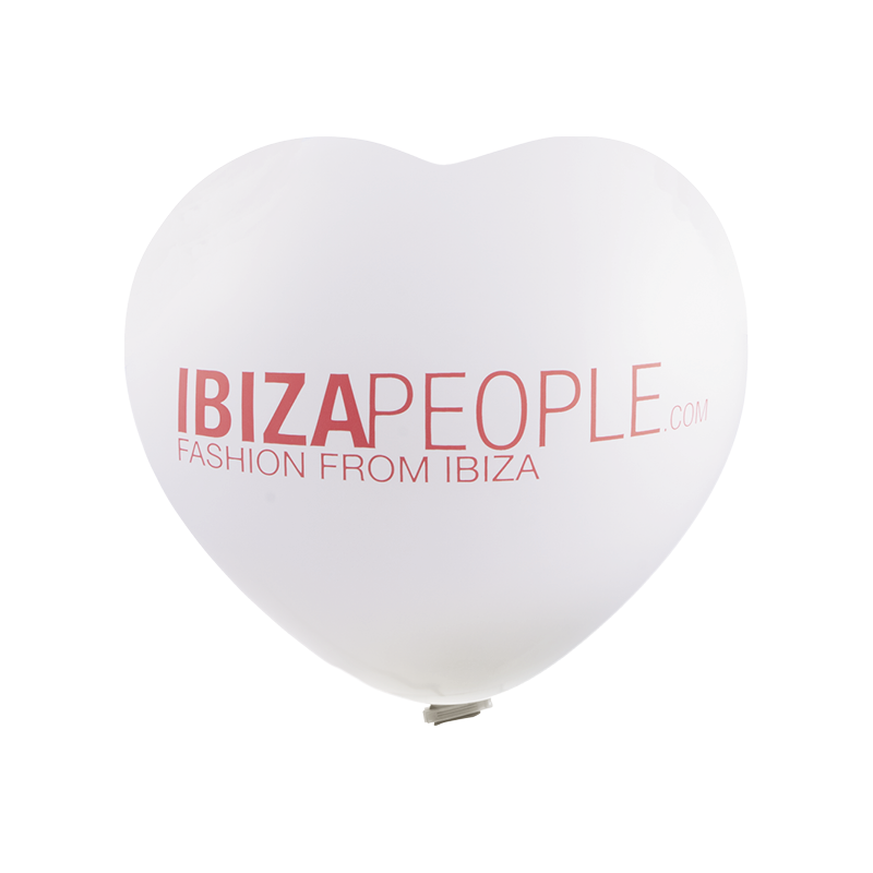 Reuzenballon hartvorm bedrukt Ø 65 cm 