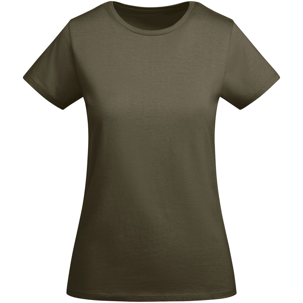 Breda biologisch katoenen dames T-shirt met korte mouwen - Militair groen