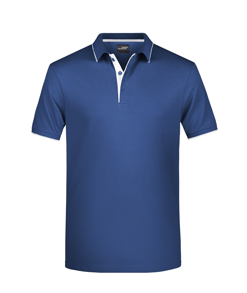 Men's Polo Stripe - Navy/wit (ca. Pantone 296C
white)