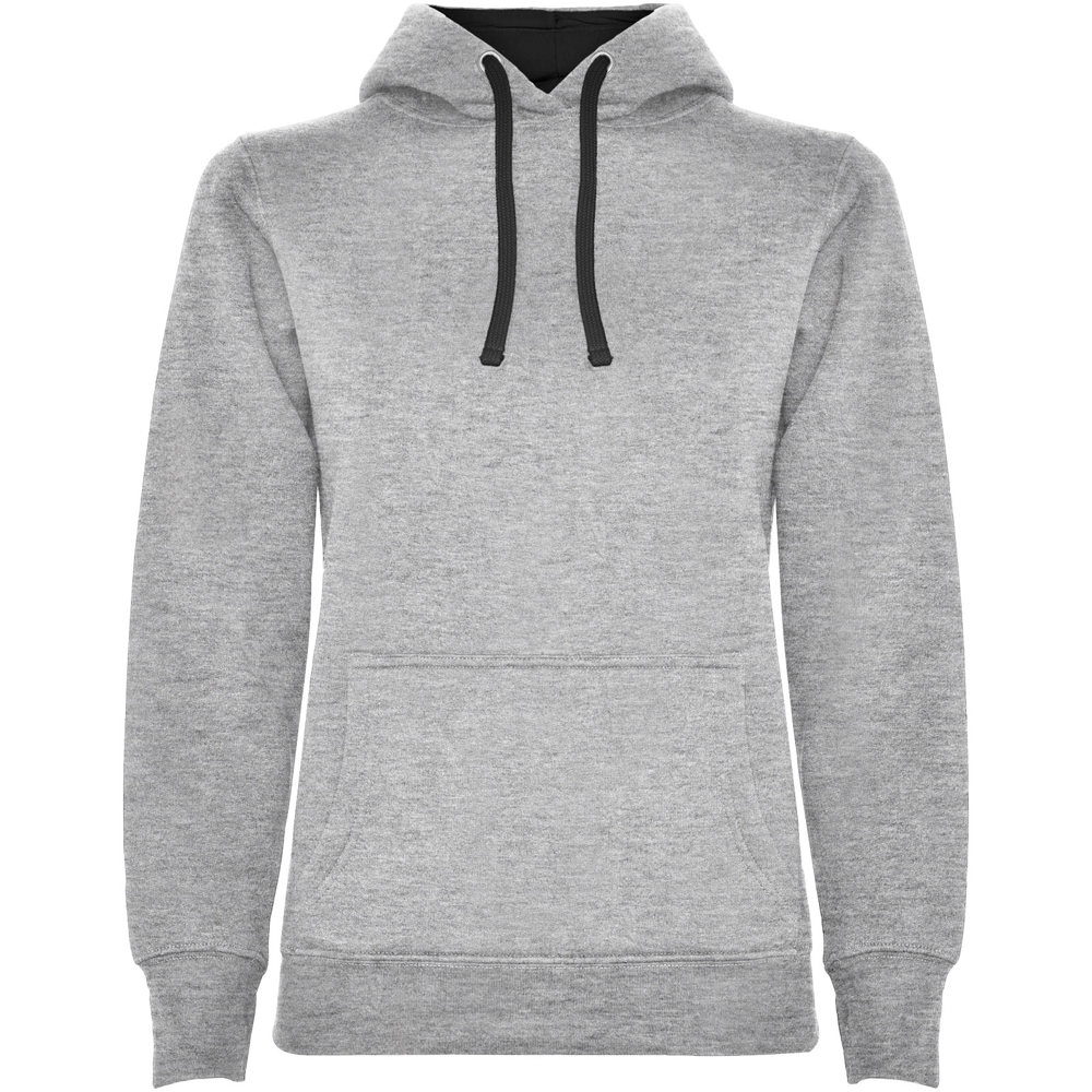 Urban 280 g/m² hoodie voor dames - Gemêleerd grijs, Zwart