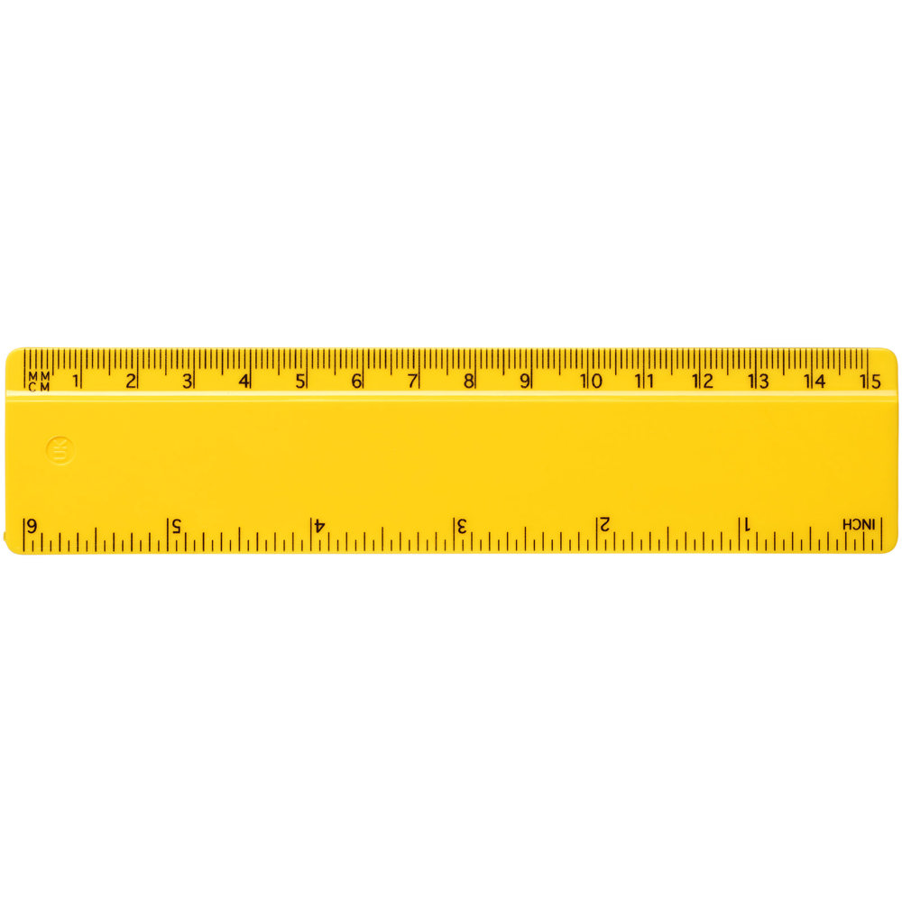 Refari liniaal van 15 cm van gerecycled plastic