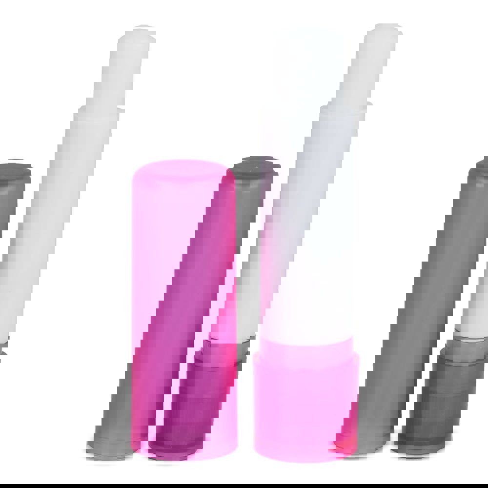 Klassieke lippenbalsemstick gerecycled materiaal - Ecru / Roze