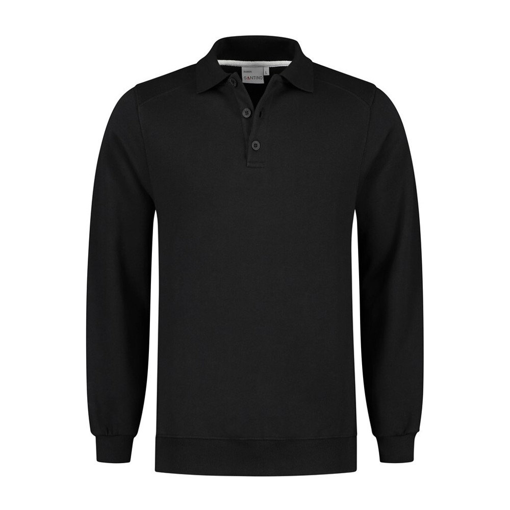Santino Polosweater Ramon - Black