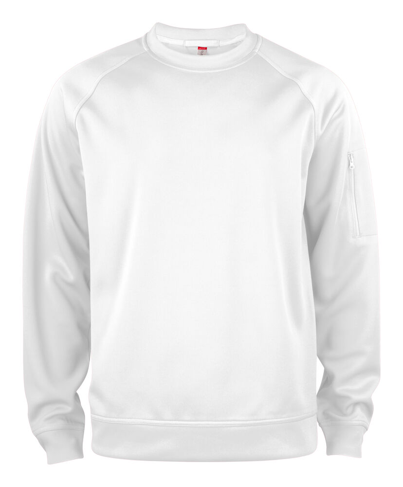 Clique - Basic Active Roundneck - Wit
