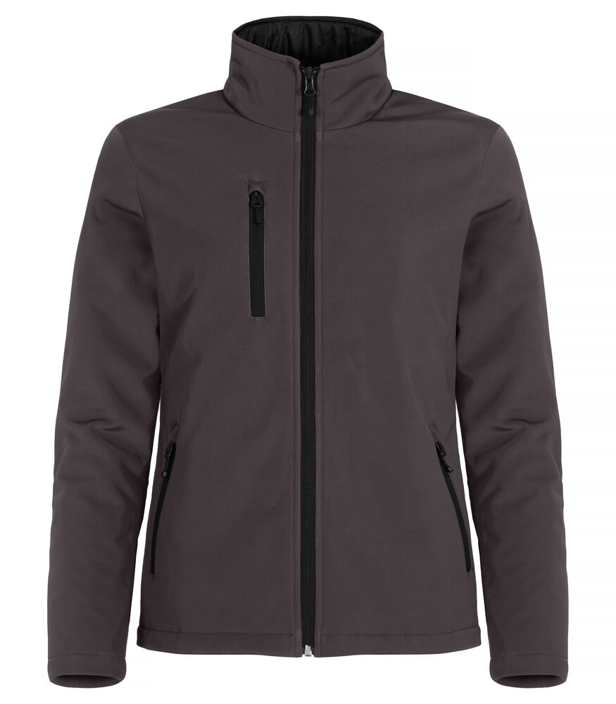 Clique - Padded Softshell Jacket Women - Donkergrijs