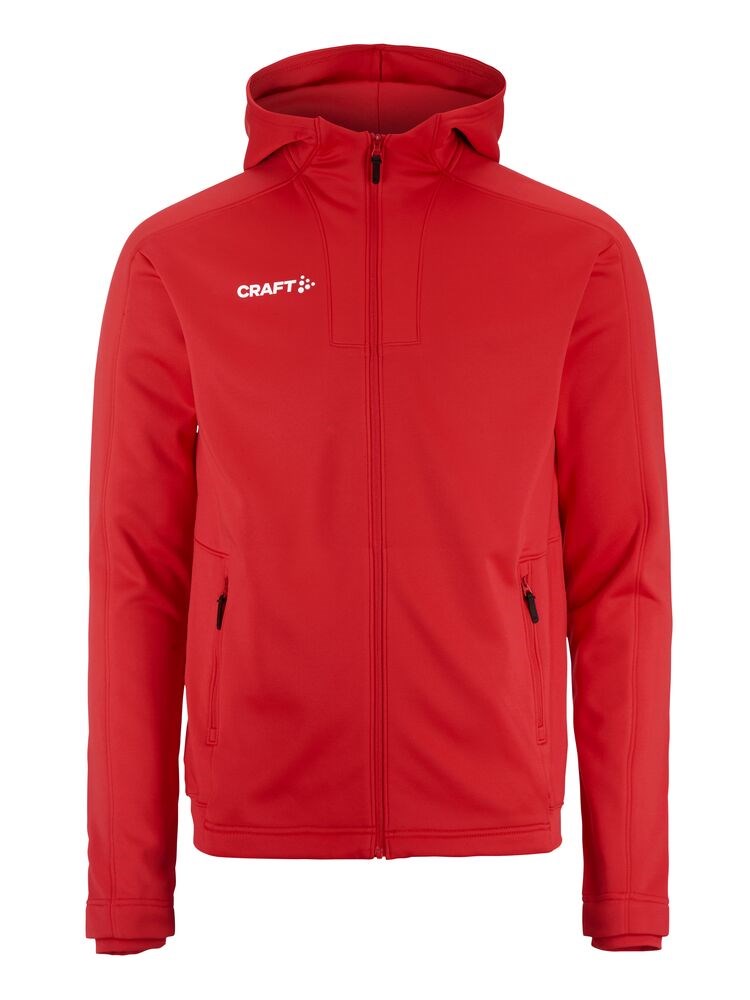 Craft - Evolve 2.0 Brushed Hood Jacket M - Bright red